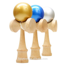 Madera de haya madera Rociada Oro Metalizado Kendama